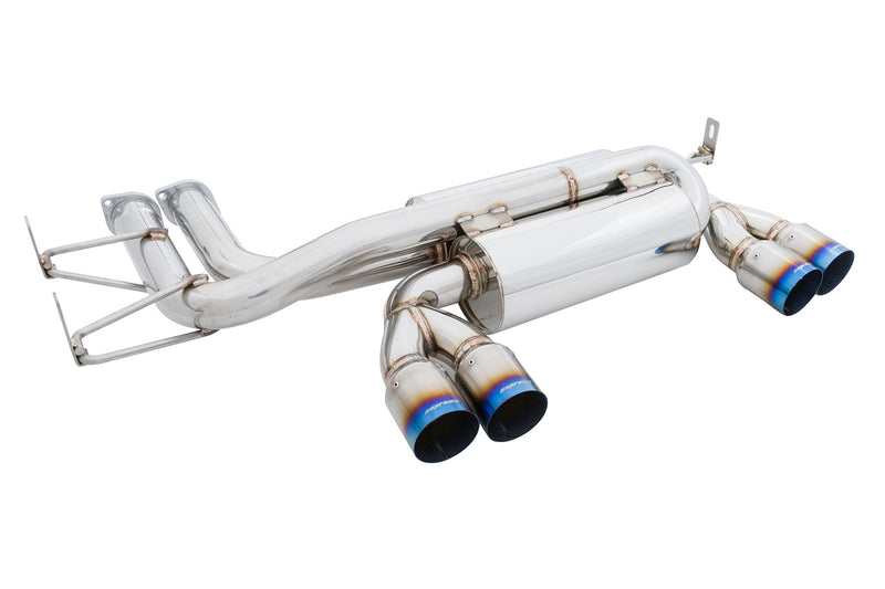 Megan Racing BMW E46 M3 2001-2006 - Supremo Exhaust Blue Ti-Tips - MR-ABE-BE46M3OE-BT