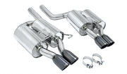 Megan Racing BMW E60 M5 '05-'10 Supremo Exhaust- Black Chrome Rolled Tips - MR-ABE-BE60M5-BC-R+L