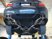 Megan Racing BMW E60 M5 '05-'10 Supremo Exhaust- Black Chrome Rolled Tips - MR-ABE-BE60M5-BC-R+L
