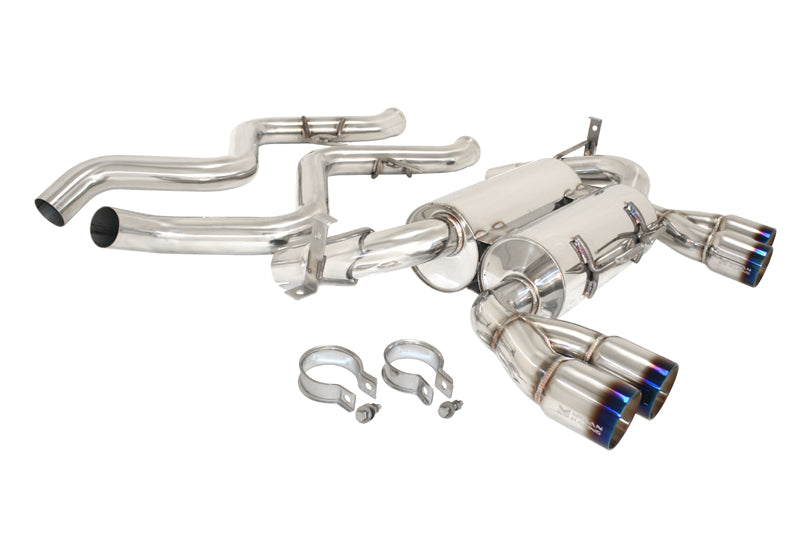 Megan Racing Supremo Exhaust System for BMW E90 M3 Sedan 08-11 - Burnt Rolled Tips - MR-ABE-BE90M34D-VO