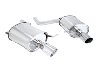 Megan Racing Supremo Exhaust System for BMW F10 5-Series 2011+ - Single Stainless Rolled Tip - MR-ABE-BF10-SRT-RR+RL