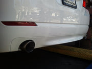 Megan Racing BMW F10 5-Series 2011+ Supremo Exhaust System - Single Burnt Rolled Tip - MR-ABE-BF10-VO-RR+RL