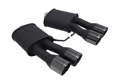 BMW F10 M5 2011+ Supremo Exhaust System - Black Chrome Rolled Tips - MR-ABE-BF10M5-BC