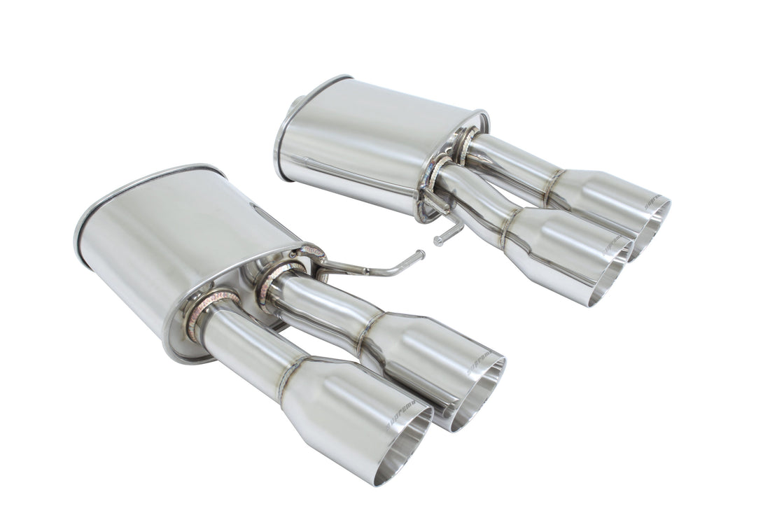 Megan Racing Supremo Exhaust System for BMW F10 M5 11-17 - Stainless Rolled Tips - MR-ABE-BF10M5-SRT