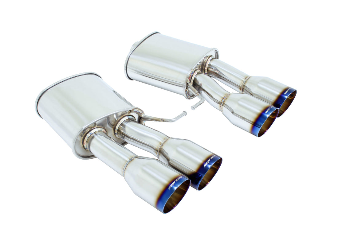 Megan Racing Supremo Exhaust System for BMW F10 M5 11-17 - Burnt Rolled Tips - MR-ABE-BF10M5-VO
