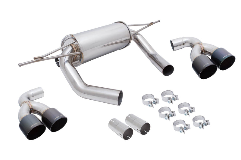 Megan Racing BMW M3 (F80) 15-19 / M4 (F82) 15-19 - Supremo Exhaust System - Black Chrome Tips - MR-ABE-BF82-BC