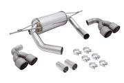 Megan Racing BMW M3 (F80) 15-19 / M4 (F82) 15-19 - Supremo Exhaust System - Raw Metal Tips - MR-ABE-BF82-RM