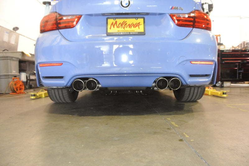 Megan Racing BMW M3 (F80) 15-19 / M4 (F82) 15-19 - Supremo Exhaust System - Burnt Rolled Tips - MR-ABE-BF82-VO