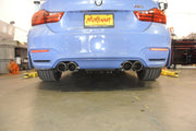 Megan Racing BMW M3 (F80) 15-19 / M4 (F82) 15-19 - Supremo Exhaust System - Black Chrome Tips - MR-ABE-BF82-BC