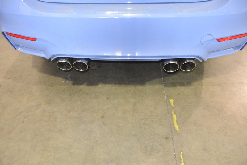 Megan Racing BMW M3 (F80) 15-19 / M4 (F82) 15-19 - Supremo Exhaust System - Black Chrome Tips - MR-ABE-BF82-BC