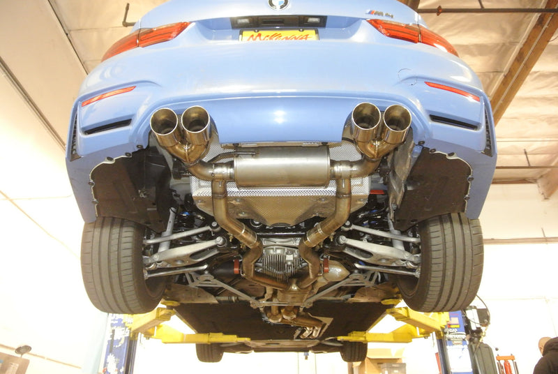Megan Racing BMW M3 (F80) 15-19 / M4 (F82) 15-19 - Supremo Exhaust System - Burnt Rolled Tips - MR-ABE-BF82-VO