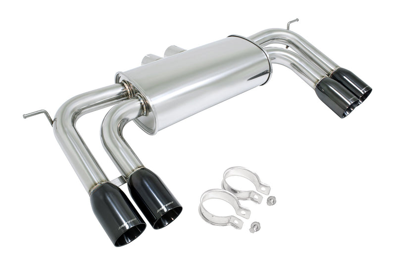 Megan Racing BMW X5M 10-13 / X6M 10-14 (Excludes Regular X5) Supremo Exhaust System - Black Chrome Rolled Tips - MR-ABE-BX5M-