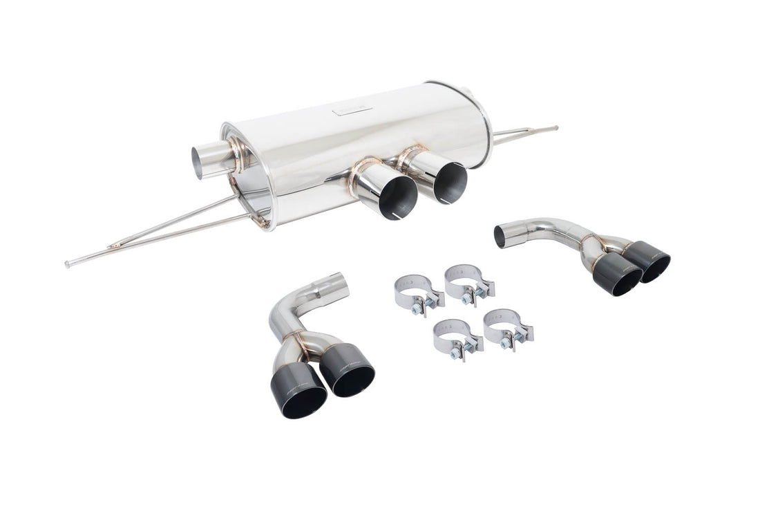 Megan Racing Supremo Exhaust System for BMW X5M (F85) 2015+ / X6M (F16) 2014+ (Excludes Regular X5/X6) - Black Chrome Tips - 