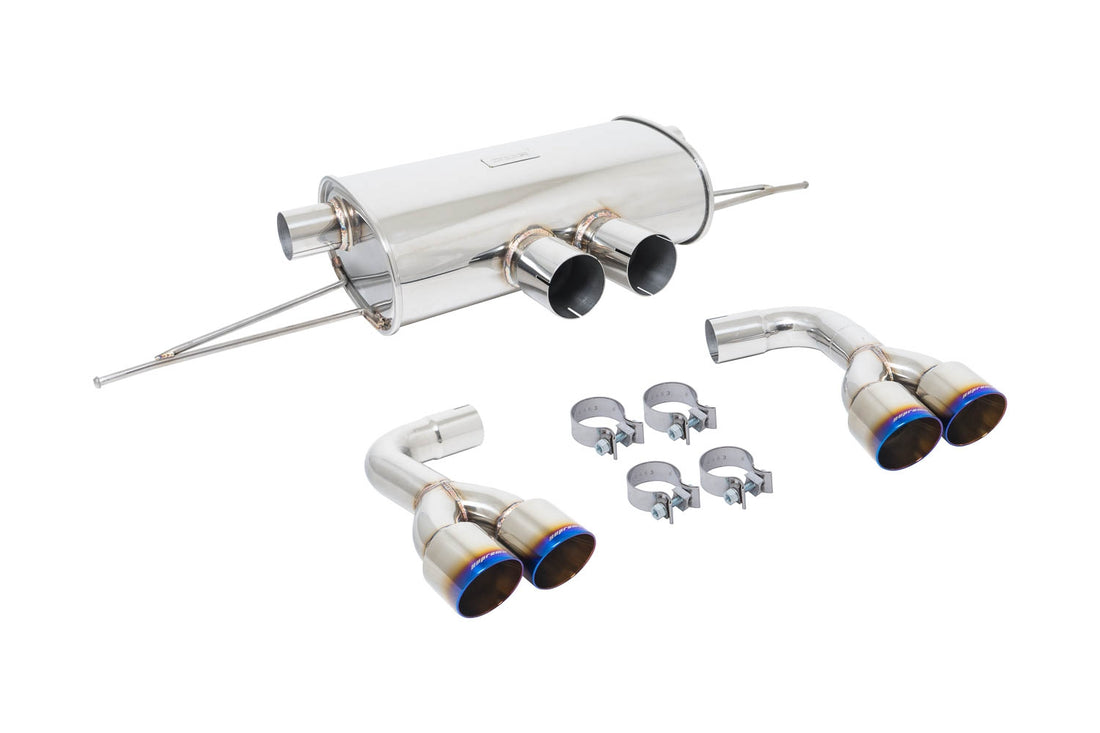 Megan Racing Supremo Exhaust System for BMW X5M (F85) 2015+ / X6M (F16) 2014+ (Excludes Regular X5/X6) - Burnt Rolled Tips - 