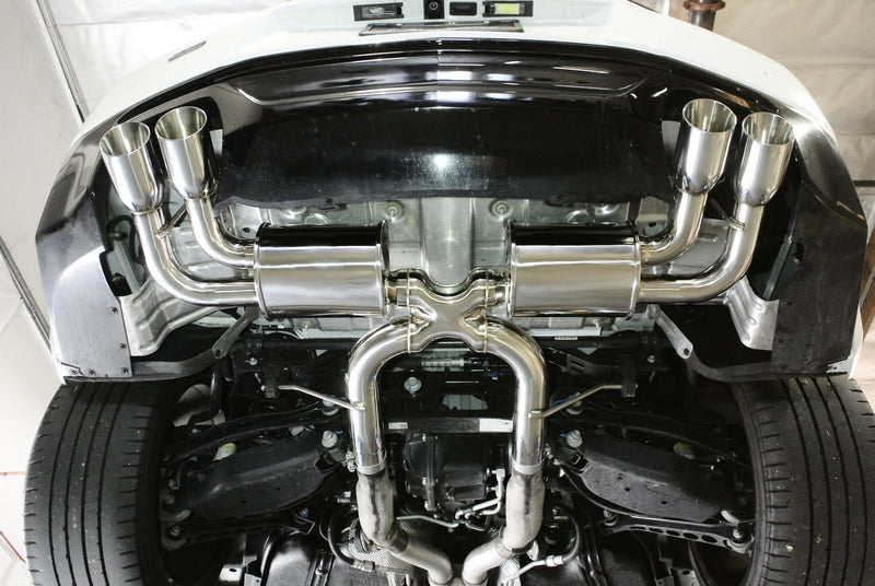 Megan Racing Chevrolet Camaro SS 2016-2023 Exhaust System (Stainless Quad Tip) - MR-ABE-CCA16-V2