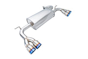 Megan Racing Hyundai Genesis Coupe 2009-2016 2.0L Turbo - Blue Titanium Tips - Turbo Type - MIDPIPE-HG0920T + MR-ABE-HG09