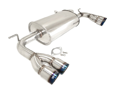 Megan Racing Hyundai Genesis Coupe 2009-2016 2.0L Turbo - Burnt Rolled Tips - Turbo Type - MR-ABE-HG09-VO + MIDPIPE-HG0920T