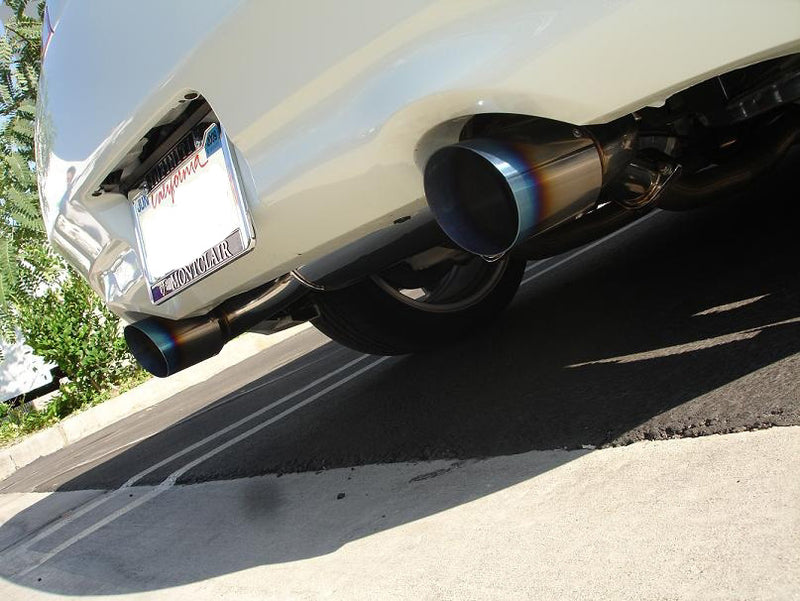 Megan Racing Infiniti G37 Coupe 08-13 - Blue Titanium Tips - Axle Back - MR-ABE-IG372D