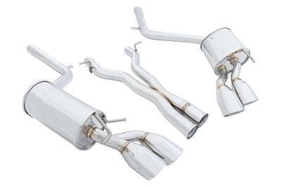 Mercedes Benz C63 AMG '12-'15 - Stainless Rolled Tips - Axle Back - MR-ABE-MBW204C63