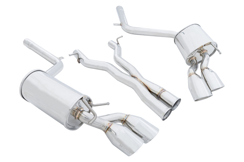 Megan Racing Mercedes Benz C63 AMG '12-'15 - Stainless Rolled Tips - Axle Back - MR-ABE-MBW204C63