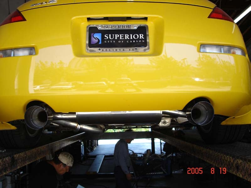 Megan Racing Nissan 350Z - Blue Titanium Tips - OE-RS - MR-CBS-350Z-BT