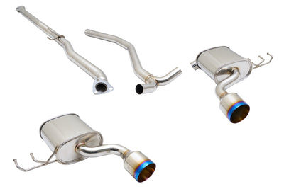 Honda Civic 16-21 1.5 Turbo 5-Door Hatchback (Sport Trim Only) Cat-Back Exhaust System Burnt-Roll Tip - MR-CBS-HC16T-VO