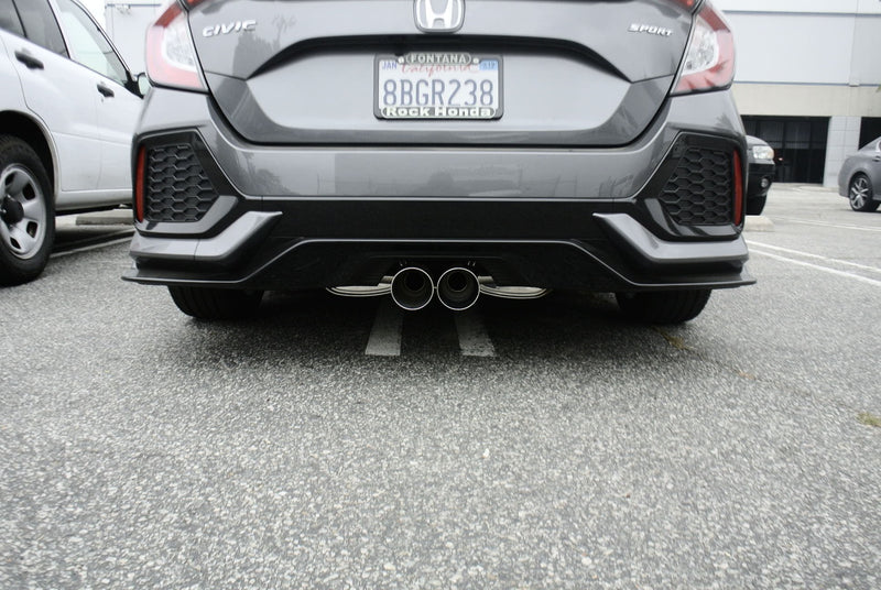 Megan Racing Honda Civic 16-21 1.5 Turbo 5-Door Hatchback (Sport Trim Only) Cat-Back Exhaust System Stainless Tip - MR-CBS-HC