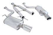 Megan Racing Infiniti G35 07-08 / G37 Sedan 09-13 - Stainless Rolled Tips - OE-RS - MR-CBS-IG094D-SRT-RR+RL+M