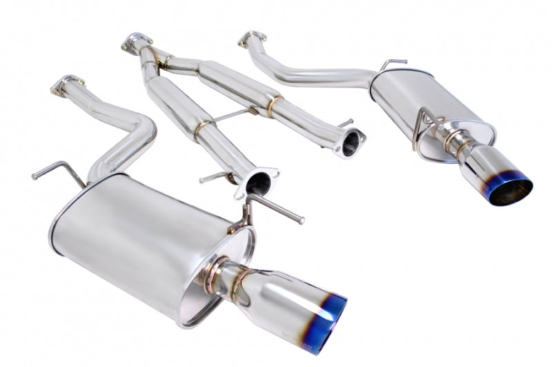 Megan Racing G37 Sedan 08-13 EO-RS Exhaust System - Burnt Rolled Tips - MR-CBS-IG094D-VO-RR+RL+M