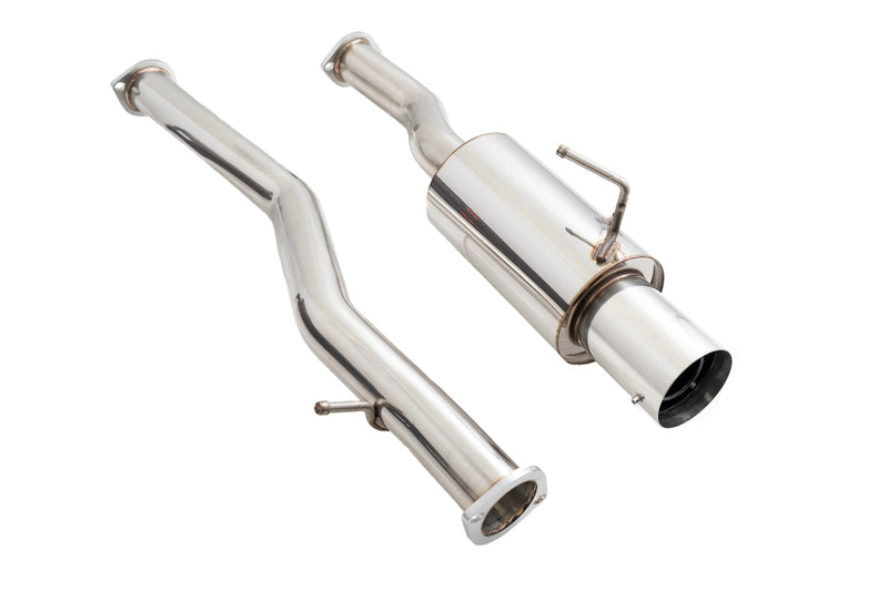 Megan Racing Infiniti G37 08-13 / Q60 14-15 (Coupe, RWD) Single Exit Exhaust System - Stainless Tip - LWT-CBS-N7Z-DS + LWT-XT