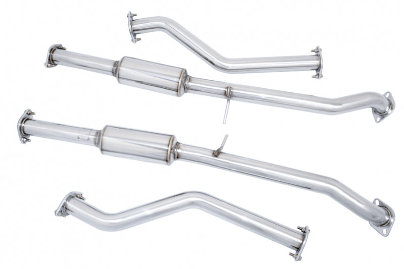 Megan Racing Nissan 370Z 2009+ - Stainless Rolled Tips - Drift Spec - MR-CBS-N7Z09-DS-R+M