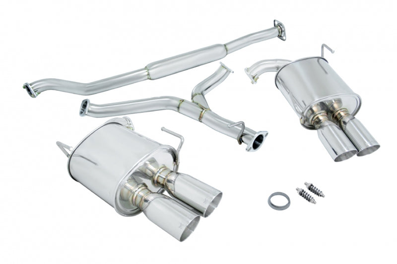 Megan Racing Subaru WRX 2011-2014 Sedan - Stainless Rolled Tips - OE-RS - MR-CBS-SI114D-SRT-R + MR-CBS-SI114D-M