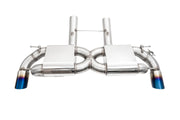 Megan Racing Toyota Supra 19+ OE Type Dual Exit Exhaust System W/ Burnt Blue Tips (3.0L 6-Cyl) - MR-CBS-TS20-OE-R-BT+M