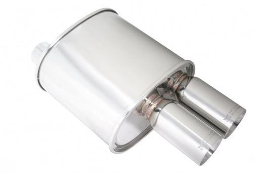 Megan Racing Universal Exhaust F-RT Dual Tip Muffler - MR-MU-FRT-2
