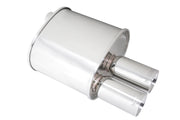 Megan Racing Universal Exhaust F-RT Dual Tip Muffler - MR-MU-FRT-2