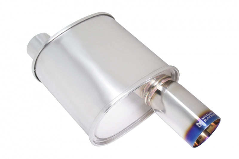 Megan Racing Universal Exhaust F-RT Turbo Burnt Tip Muffler - MR-MU-FRT-T-VO