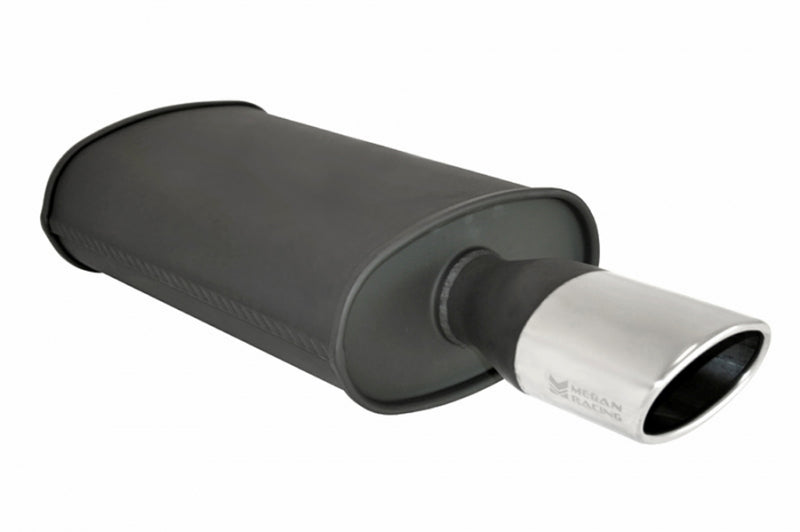 Megan Racing Universal Exhaust O-ST Muffler Black (Single Oval Tip) - MR-MU-OST-B