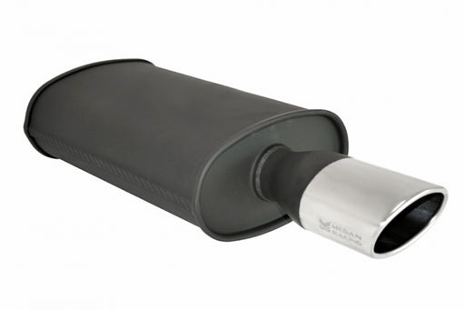 Megan Racing Universal Exhaust O-ST Muffler Black (Single Oval Tip) - MR-MU-OST-B