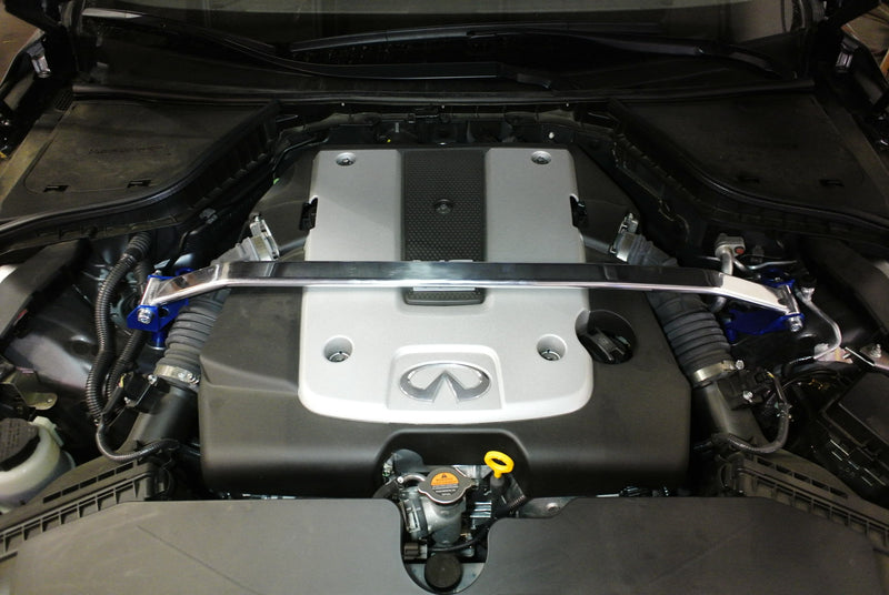 Megan Racing Infiniti Q50 14+ (Excludes Turbo & Hybrid Models) Race-Spec Front Strut Tower Bar - MR-SB-IQ50FU-1P