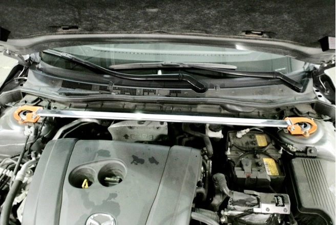 Megan Racing Mazda6 14+ / Mazda3 14-18 Front Upper Race-Spec Strut Tower Bars - MR-SB-M614FU-1P