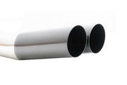 Megan Racing Universal Dual 3" VIP Exhaust Tip Blast Pipe Style (weld-on) - Angled Cut - Black Chrome Tip - MR-UT-D3BC-V2