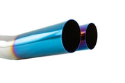 Megan Racing Universal 3" VIP Exhaust Tip Blast Pipe Style (weld-on) - Angled - Blue Tip - MR-UT-D3-BT-V2