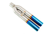 Megan Racing Universal 3" VIP Exhaust Tip Blast Pipe Style (weld-on) - Straight - Blue Tip - MR-UT-D3-BT