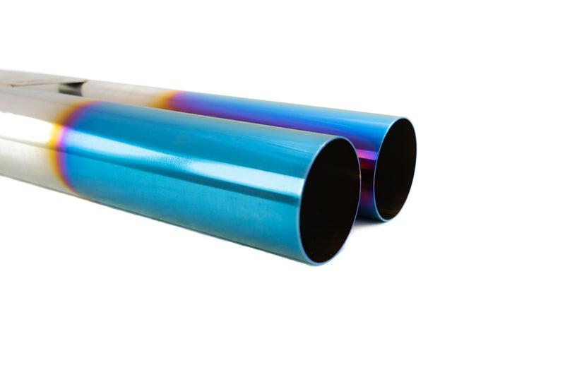 Megan Racing Universal 3" VIP Exhaust Tip Blast Pipe Style (weld-on) - Straight - Blue Tip - MR-UT-D3-BT