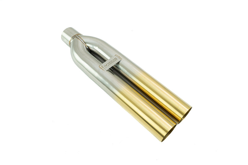 Megan Racing Universal 3" VIP Exhaust Tip Blast Pipe Style (weld-on) - Straight - Gold Tip - MR-UT-D3-GD