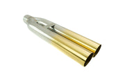 Megan Racing Universal 3" VIP Exhaust Tip Blast Pipe Style (weld-on) - Straight - Gold Tip - MR-UT-D3-GD