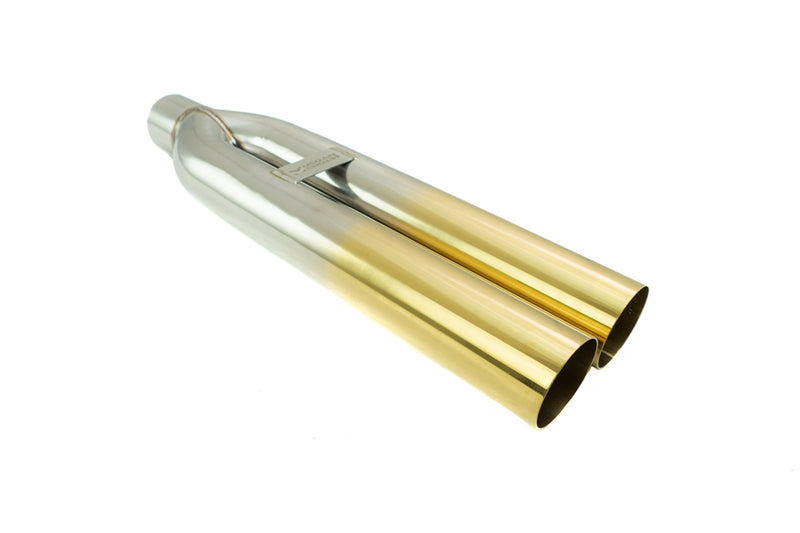Megan Racing Universal 3" VIP Exhaust Tip Blast Pipe Style (weld-on) - Straight - Gold Tip - MR-UT-D3-GD