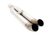 Megan Racing Universal Dual 3" VIP Exhaust Tip Blast Pipe Style (weld-on) - Turn Down - Stainless Tips - LW-UT-FD-D3