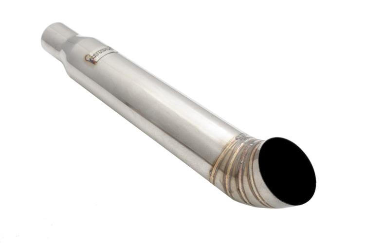 Megan Racing Universal 3" to 4" VIP Exhaust Tips Blast Pipes Style - Single - Turn Down - Stainless Tip - MR-UT-FD-S4