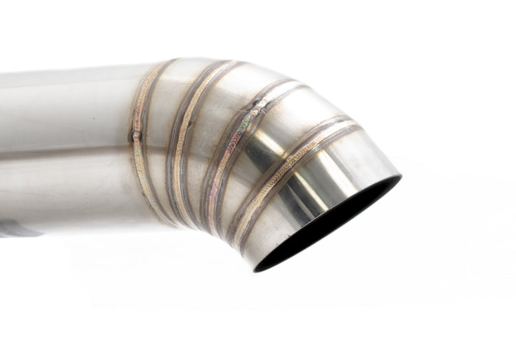 Megan Racing Universal 3" to 4" VIP Exhaust Tips Blast Pipes Style - Single - Turn Down - Stainless Tip - MR-UT-FD-S4